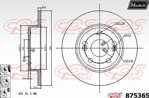 Maxtech 875365.6980 - Disque de frein cwaw.fr