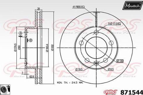 Maxtech 871544.0060 - Disque de frein cwaw.fr