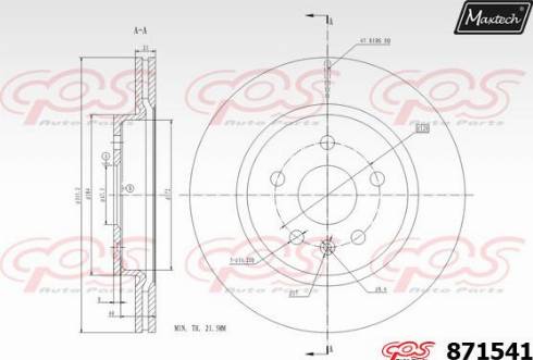 Maxtech 871541.0000 - Disque de frein cwaw.fr