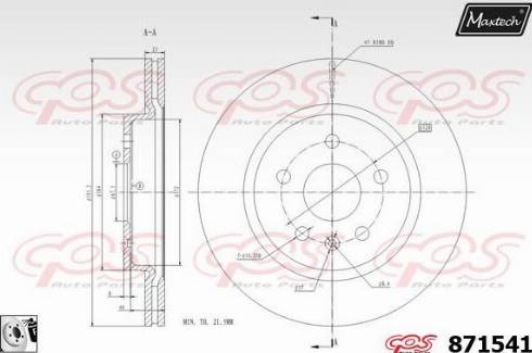 Maxtech 871541.0080 - Disque de frein cwaw.fr