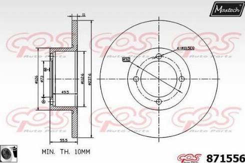 Maxtech 871556.0060 - Disque de frein cwaw.fr