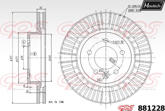 Maxtech 871007 - Disque de frein cwaw.fr