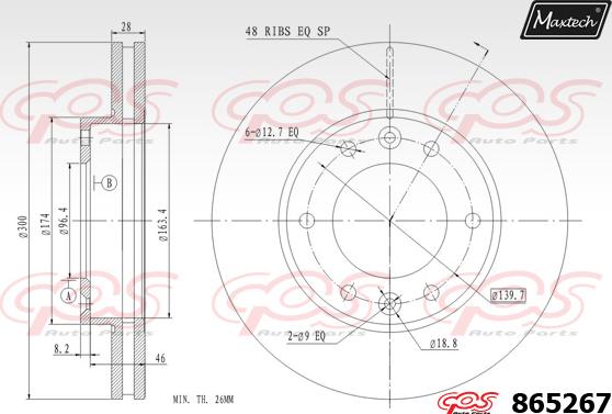 Maxtech 871081 - Disque de frein cwaw.fr