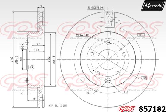 Maxtech 871033 - Disque de frein cwaw.fr