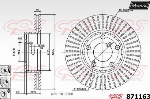 Delphi BG3207 - Disque de frein cwaw.fr