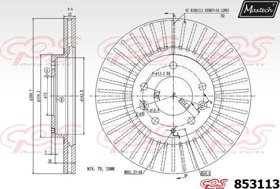 Maxtech 871162 - Disque de frein cwaw.fr