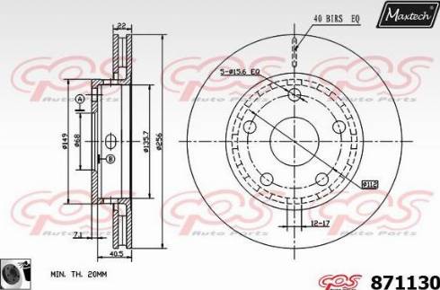 Maxtech 871130.0060 - Disque de frein cwaw.fr