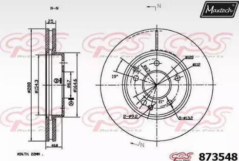 Maxtech 873548.0000 - Disque de frein cwaw.fr