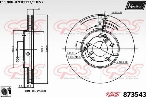 Maxtech 873543.0060 - Disque de frein cwaw.fr