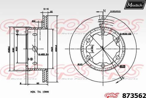 Maxtech 873562.0000 - Disque de frein cwaw.fr