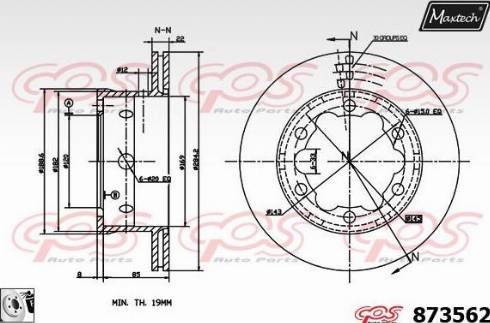 Maxtech 873562.0080 - Disque de frein cwaw.fr