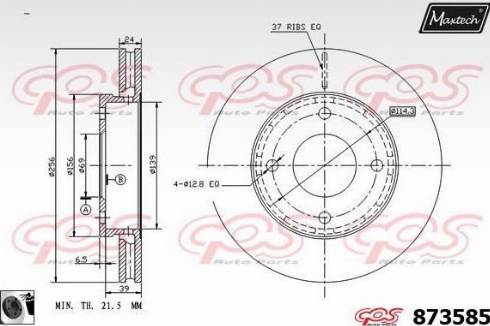 Maxtech 873585.0060 - Disque de frein cwaw.fr