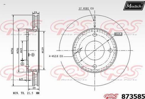 Maxtech 873585.0000 - Disque de frein cwaw.fr