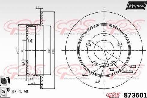 Maxtech 873601.6060 - Disque de frein cwaw.fr