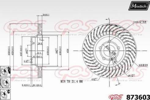 Maxtech 873603.6980 - Disque de frein cwaw.fr