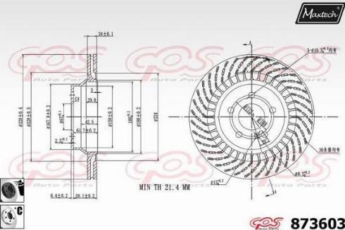 Maxtech 873603.6060 - Disque de frein cwaw.fr