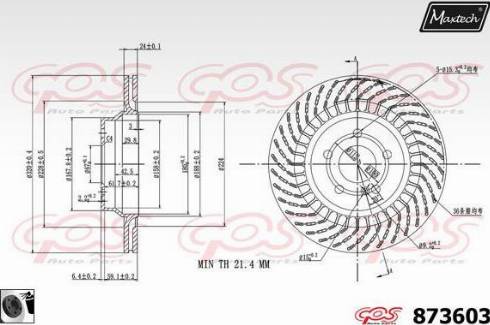 Maxtech 873603.0060 - Disque de frein cwaw.fr