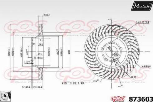 Maxtech 873603.0080 - Disque de frein cwaw.fr