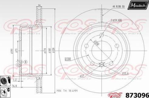 Maxtech 873096.6060 - Disque de frein cwaw.fr