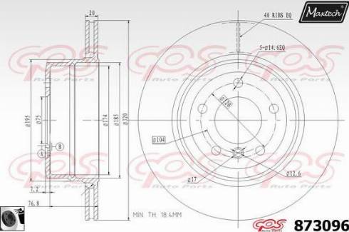 Maxtech 873096.0060 - Disque de frein cwaw.fr