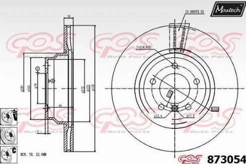 Maxtech 873054.6880 - Disque de frein cwaw.fr