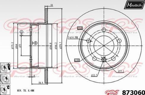 Maxtech 873060.6880 - Disque de frein cwaw.fr