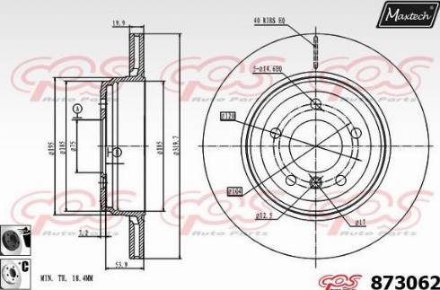 Maxtech 873062.6060 - Disque de frein cwaw.fr