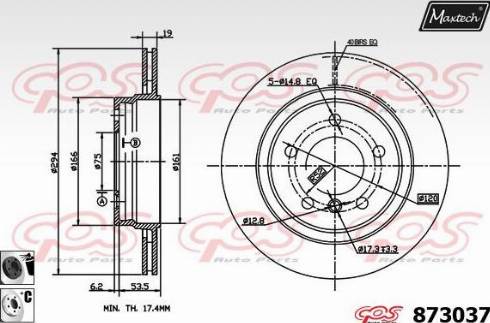 Maxtech 873037.6060 - Disque de frein cwaw.fr