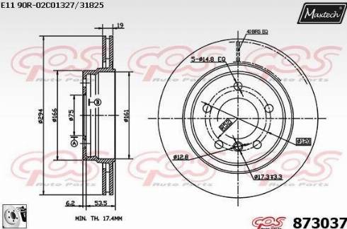 Maxtech 873037.0080 - Disque de frein cwaw.fr