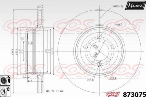 Maxtech 873075.6060 - Disque de frein cwaw.fr