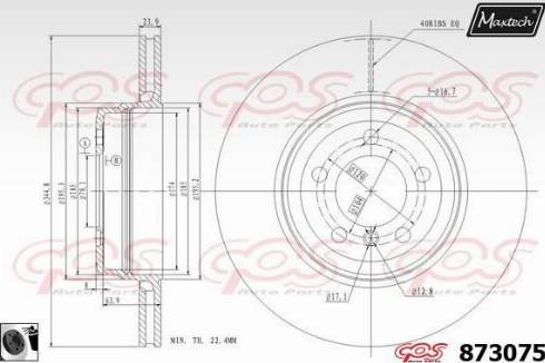 Maxtech 873075.0060 - Disque de frein cwaw.fr