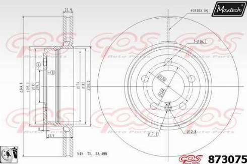 Maxtech 873075.0080 - Disque de frein cwaw.fr