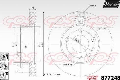 Maxtech 877248.6980 - Disque de frein cwaw.fr