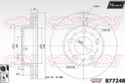 Maxtech 877248.6060 - Disque de frein cwaw.fr