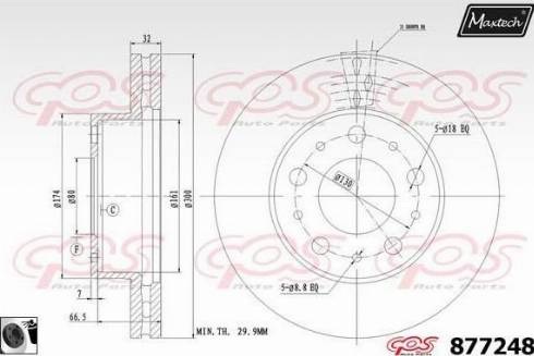 Maxtech 877248.0060 - Disque de frein cwaw.fr