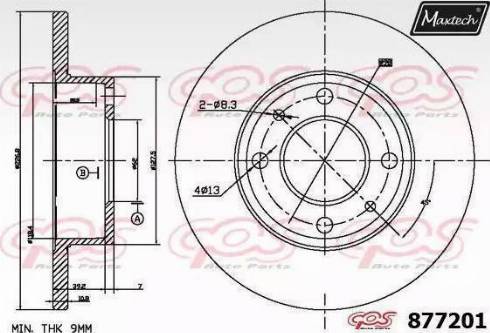 Maxtech 877201.0000 - Disque de frein cwaw.fr