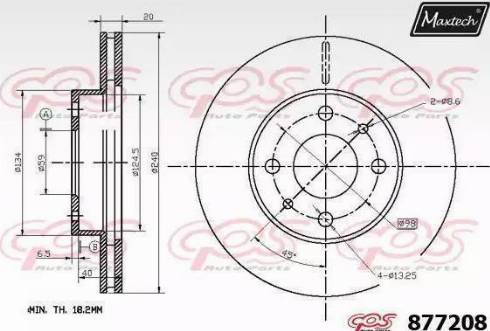 Maxtech 877208.0000 - Disque de frein cwaw.fr