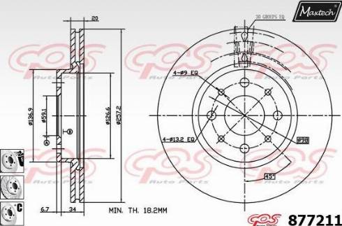 Maxtech 877211.6980 - Disque de frein cwaw.fr