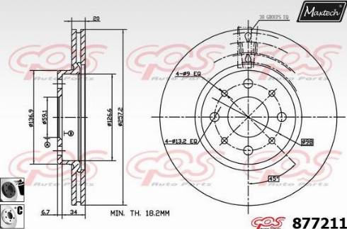 Maxtech 877211.6060 - Disque de frein cwaw.fr