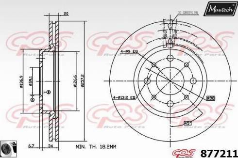 Maxtech 877211.0060 - Disque de frein cwaw.fr