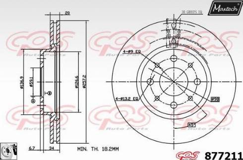 Maxtech 877211.0080 - Disque de frein cwaw.fr