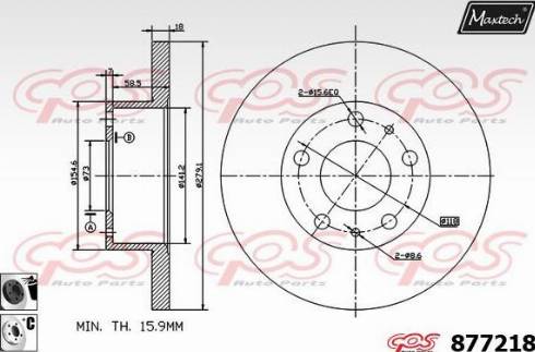 Maxtech 877218.6060 - Disque de frein cwaw.fr