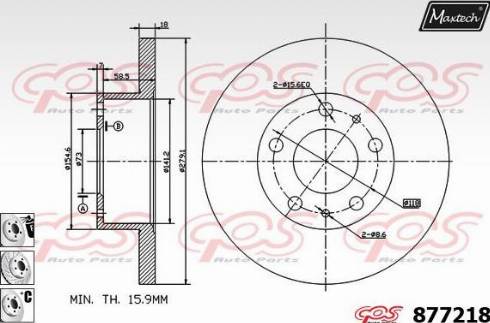 Maxtech 877218.6880 - Disque de frein cwaw.fr