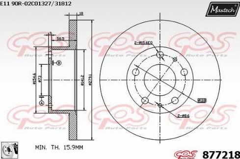 Maxtech 877218.0080 - Disque de frein cwaw.fr