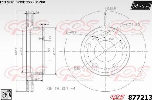 Maxtech 877213.0080 - Disque de frein cwaw.fr