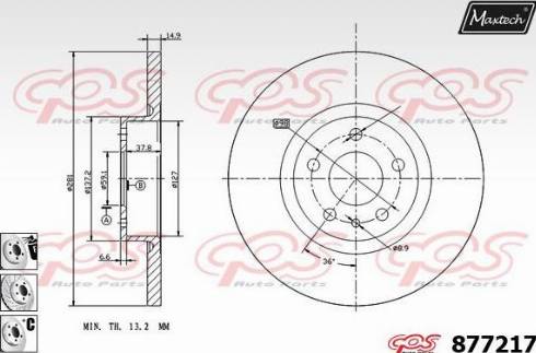 Maxtech 877217.6980 - Disque de frein cwaw.fr