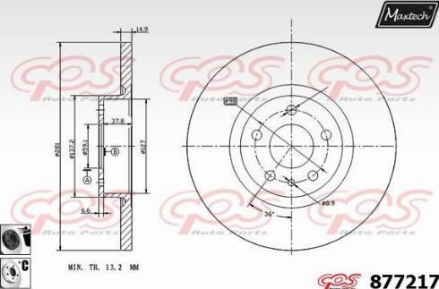 Maxtech 877217.6060 - Disque de frein cwaw.fr