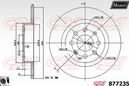 Maxtech 877235.0060 - Disque de frein cwaw.fr