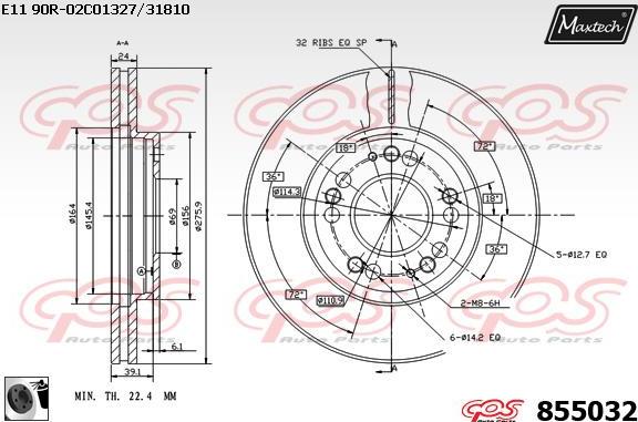 Maxtech 877236 - Disque de frein cwaw.fr