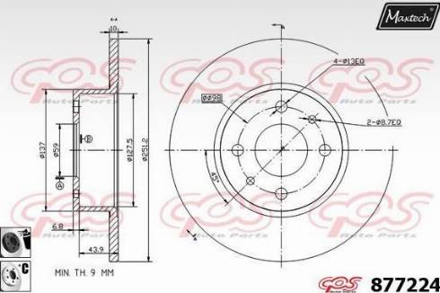 Maxtech 877224.6060 - Disque de frein cwaw.fr